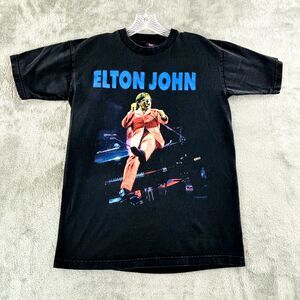 Vintage Elton John 1997 Big Picture Tour T-Shirt Adult M US T's 707 Short Sleeve